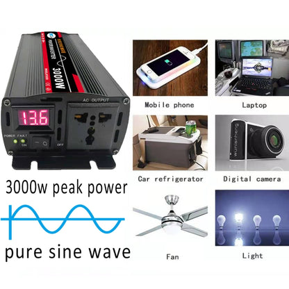 High Power Car Sine Wave Inverter Power Converter, 3000W (Actual 500W) 12V to 220V, 3000W (Actual 500W) 24V to 220V, 3000W (Actual 500W) 48V to 220V, 3000W (Actual 500W) 60V to 220V, 4000W (Actual 800W) 12V to 220V, 4000W (Actual 800W) 24V to 220V�����...