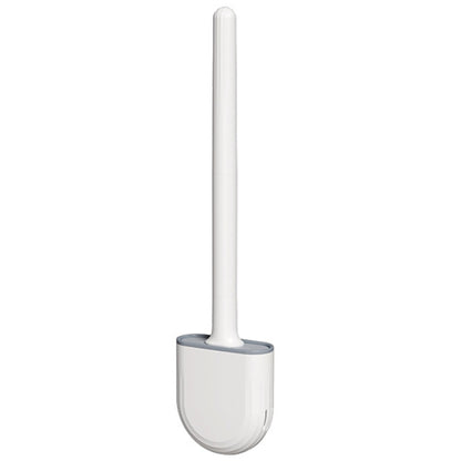 Soft Rubber Toilet Brush Clamp No Dead Space Cleaning Brush, Leakage, Drain