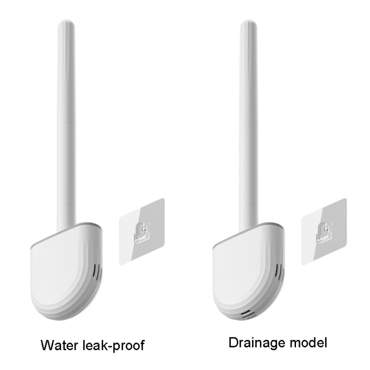 Soft Rubber Toilet Brush Clamp No Dead Space Cleaning Brush, Leakage, Drain