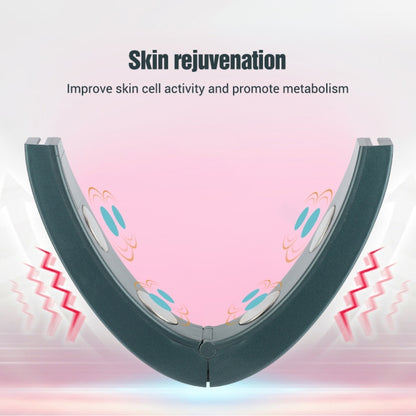 Microcurrent EMS Face Thinning Instrument Red Blue Light Skin Rejuvenation Beauty Instrument, (Green), (Pink)
