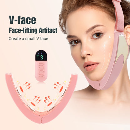 Microcurrent EMS Face Thinning Instrument Red Blue Light Skin Rejuvenation Beauty Instrument