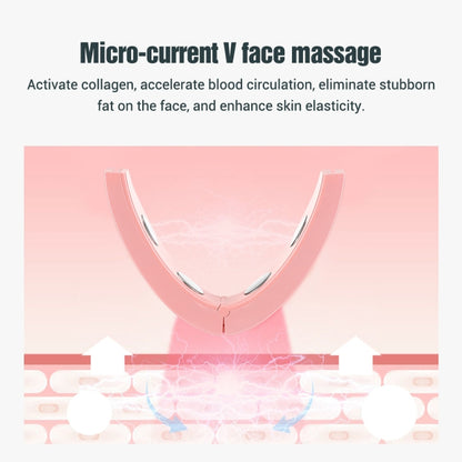 Microcurrent EMS Face Thinning Instrument Red Blue Light Skin Rejuvenation Beauty Instrument