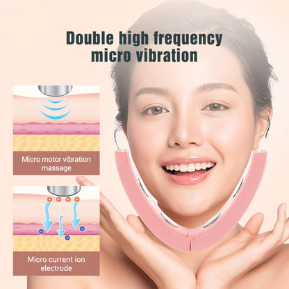 Microcurrent EMS Face Thinning Instrument Red Blue Light Skin Rejuvenation Beauty Instrument