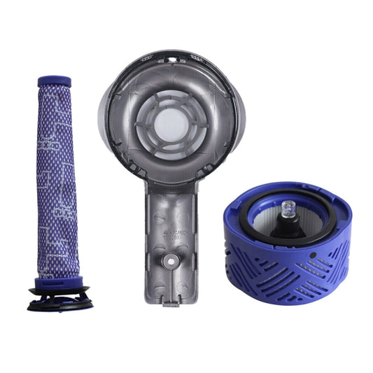 For Dyson V6 DC59/58/63/74 Vacuum Cleaner Accessories, Motor Rear Cover + Rear Filter Element + Front