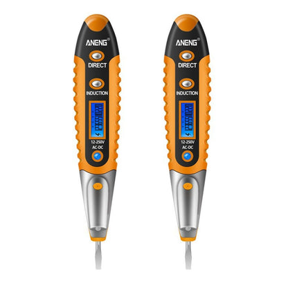 ANENG VD700 2pcs Sound and Light Alarm Non-contact Digital Display Sensor Multi-function Test Pen, Digital Display Pen (Yellow Green), Digital Display Pen (Black Yellow), Digital Display Pen (Black Red)