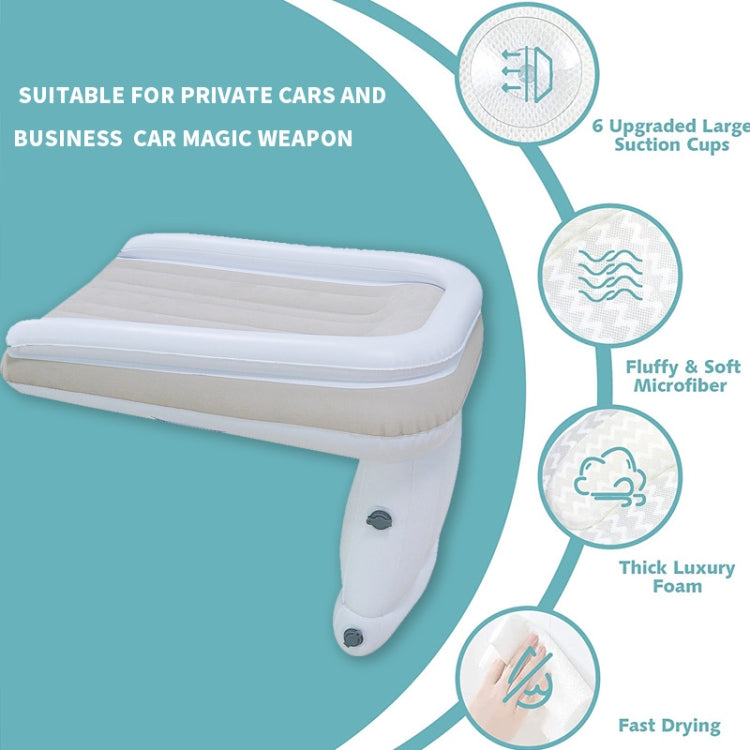 Outdoor Travel Baby Inflatable Bed Children Car Rear Folding Bed Aircraft Inflatable Mattress, Gray, Gray+Seat Belt, Gray+Inflator, Gray+Storage Bag, Gray+Inflator+Storage Bag+Seat Belt, Gray+CN Plug Inflatable Pump+Storage Bag+Seat Belt