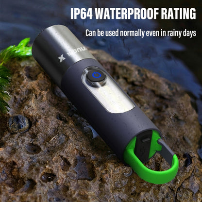 XHP50  Lamp Bead Super Bright LED Flashlight Telescopic Zoom Waterproof Torch With Lampshade