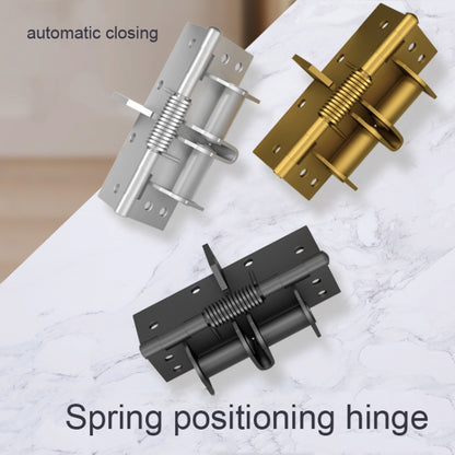 4 Inch Multifunctional Door Closer Automatic Door Closing Hinge, Color Steel Silver, Black, Color Steel Gold