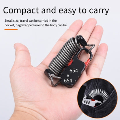 Helmet Anti Theft Password Lock Motorcycle Car Basket Soft Lock