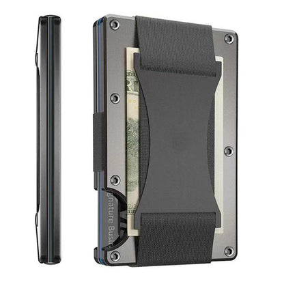 Credit Card Holder Wallets RFID Blocking Slim Metal Card Clip, Black, Grey, Royal Blue, Army Green, Dark Green, Coffee, Fluorescent Green, Carbon Fiber Pattern, Real Carbon Fiber (Light), Real Carbon Fiber (Matte), Red, Blue, Orange, Rainbow�����������...