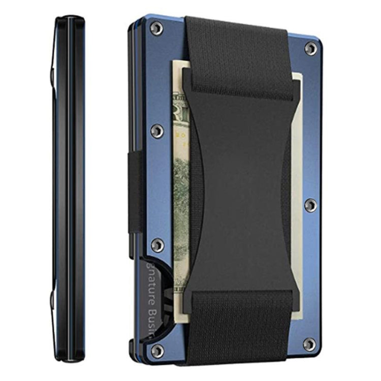 Credit Card Holder Wallets RFID Blocking Slim Metal Card Clip, Black, Grey, Royal Blue, Army Green, Dark Green, Coffee, Fluorescent Green, Carbon Fiber Pattern, Real Carbon Fiber (Light), Real Carbon Fiber (Matte), Red, Blue, Orange, Rainbow�����������...