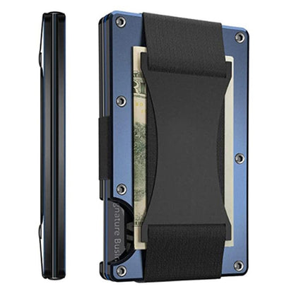 Credit Card Holder Wallets RFID Blocking Slim Metal Card Clip, Black, Grey, Royal Blue, Army Green, Dark Green, Coffee, Fluorescent Green, Carbon Fiber Pattern, Real Carbon Fiber (Light), Real Carbon Fiber (Matte), Red, Blue, Orange, Rainbow�����������...