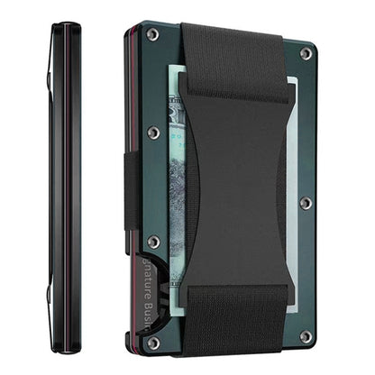 Credit Card Holder Wallets RFID Blocking Slim Metal Card Clip, Black, Grey, Royal Blue, Army Green, Dark Green, Coffee, Fluorescent Green, Carbon Fiber Pattern, Real Carbon Fiber (Light), Real Carbon Fiber (Matte), Red, Blue, Orange, Rainbow�����������...