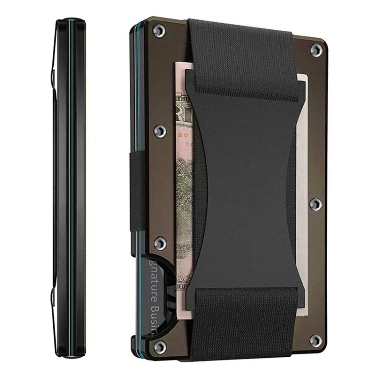 Credit Card Holder Wallets RFID Blocking Slim Metal Card Clip, Black, Grey, Royal Blue, Army Green, Dark Green, Coffee, Fluorescent Green, Carbon Fiber Pattern, Real Carbon Fiber (Light), Real Carbon Fiber (Matte), Red, Blue, Orange, Rainbow�����������...