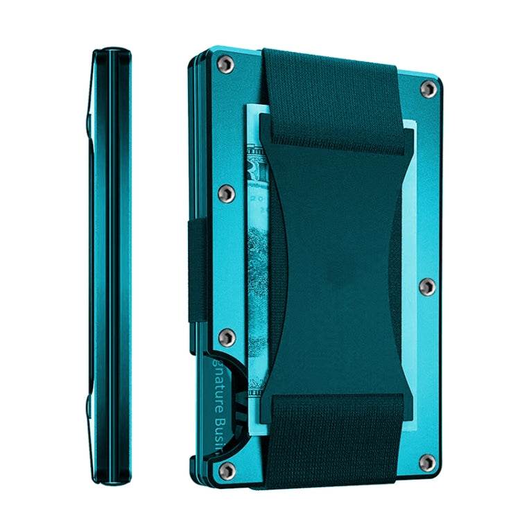 Credit Card Holder Wallets RFID Blocking Slim Metal Card Clip, Black, Grey, Royal Blue, Army Green, Dark Green, Coffee, Fluorescent Green, Carbon Fiber Pattern, Real Carbon Fiber (Light), Real Carbon Fiber (Matte), Red, Blue, Orange, Rainbow�����������...