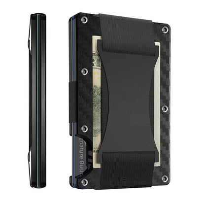 Credit Card Holder Wallets RFID Blocking Slim Metal Card Clip, Black, Grey, Royal Blue, Army Green, Dark Green, Coffee, Fluorescent Green, Carbon Fiber Pattern, Real Carbon Fiber (Light), Real Carbon Fiber (Matte), Red, Blue, Orange, Rainbow�����������...