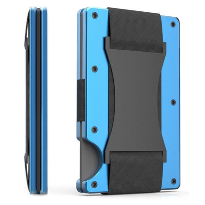 Credit Card Holder Wallets RFID Blocking Slim Metal Card Clip, Black, Grey, Royal Blue, Army Green, Dark Green, Coffee, Fluorescent Green, Carbon Fiber Pattern, Real Carbon Fiber (Light), Real Carbon Fiber (Matte), Red, Blue, Orange, Rainbow�����������...