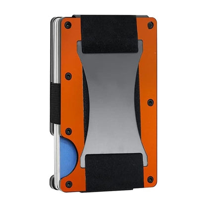 Credit Card Holder Wallets RFID Blocking Slim Metal Card Clip, Black, Grey, Royal Blue, Army Green, Dark Green, Coffee, Fluorescent Green, Carbon Fiber Pattern, Real Carbon Fiber (Light), Real Carbon Fiber (Matte), Red, Blue, Orange, Rainbow�����������...