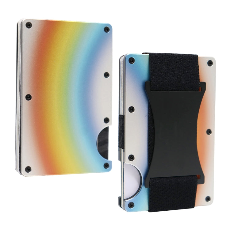 Credit Card Holder Wallets RFID Blocking Slim Metal Card Clip, Black, Grey, Royal Blue, Army Green, Dark Green, Coffee, Fluorescent Green, Carbon Fiber Pattern, Real Carbon Fiber (Light), Real Carbon Fiber (Matte), Red, Blue, Orange, Rainbow�����������...