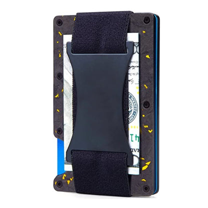 Credit Card Holder Wallets RFID Blocking Slim Metal Card Clip, Black, Grey, Royal Blue, Army Green, Dark Green, Coffee, Fluorescent Green, Carbon Fiber Pattern, Real Carbon Fiber (Light), Real Carbon Fiber (Matte), Red, Blue, Orange, Rainbow�����������...