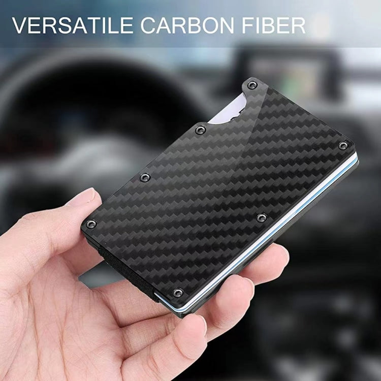 Credit Card Holder Wallets RFID Blocking Slim Metal Card Clip, Black, Grey, Royal Blue, Army Green, Dark Green, Coffee, Fluorescent Green, Carbon Fiber Pattern, Real Carbon Fiber (Light), Real Carbon Fiber (Matte), Red, Blue, Orange, Rainbow�����������...