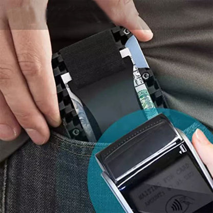 Credit Card Holder Wallets RFID Blocking Slim Metal Card Clip, Black, Grey, Royal Blue, Army Green, Dark Green, Coffee, Fluorescent Green, Carbon Fiber Pattern, Real Carbon Fiber (Light), Real Carbon Fiber (Matte), Red, Blue, Orange, Rainbow�����������...