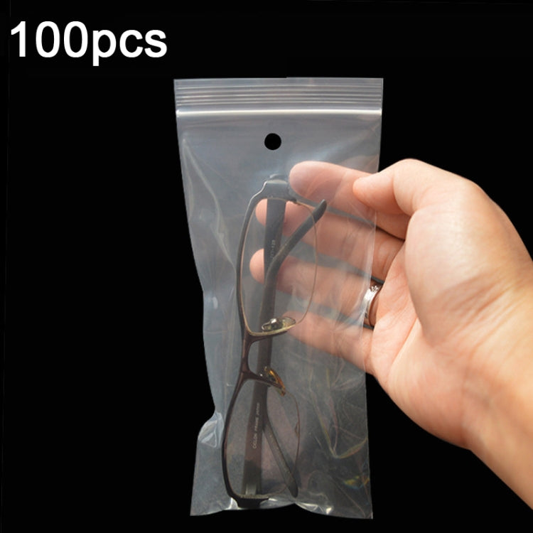 100pcs  Perforated Ziplock Bag Thickened Transparent Packaging Bag Plastic Sealed Bag, 8 x 18cm 12 Silk  Lower Hole, 8 x 18cm 12 Silk No Hole, 8 x 18cm 10 Silk No Hole, 9 x 13cm 10 Silk Lower Hole, 9 x 13cm 10 Silk No Hole, 12 x 18cm 10 Silk Lower Hole...