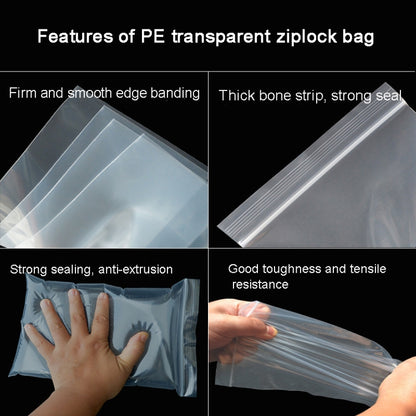 100pcs  Perforated Ziplock Bag Thickened Transparent Packaging Bag Plastic Sealed Bag, 8 x 18cm 12 Silk  Lower Hole, 8 x 18cm 12 Silk No Hole, 8 x 18cm 10 Silk No Hole, 9 x 13cm 10 Silk Lower Hole, 9 x 13cm 10 Silk No Hole, 12 x 18cm 10 Silk Lower Hole...