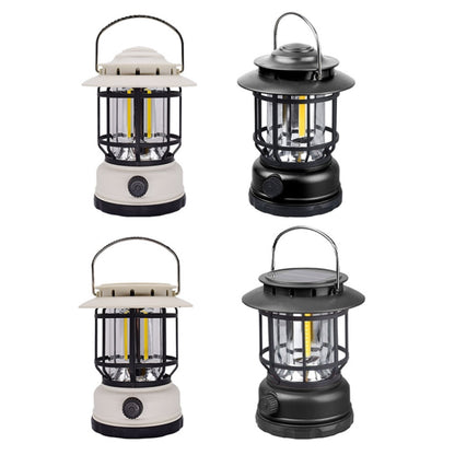 Waterproof Outdoor Tent Retro Atmosphere Horse Lamp, Solar Energy White