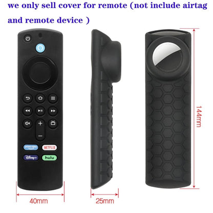 2pcs Remote Control Case For Amazon Fire TV Stick 2021 ALEXA 3rd Gen With Airtag Holder