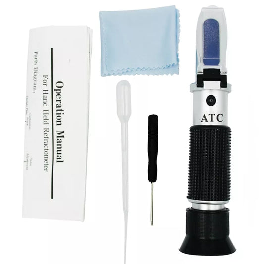 Handheld Refractometer Fruit Sugar Meter Brix Tester 0-32 Measuring Range