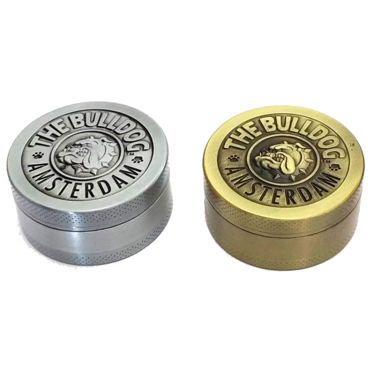 50mm  Bulldog Grinder Tobacco Herb Zinc Alloy Grinders, 3 -layer Bronze, 3-layer Ancient Silver, 4 -layer Bronze, 4 -layer Ancient Silver