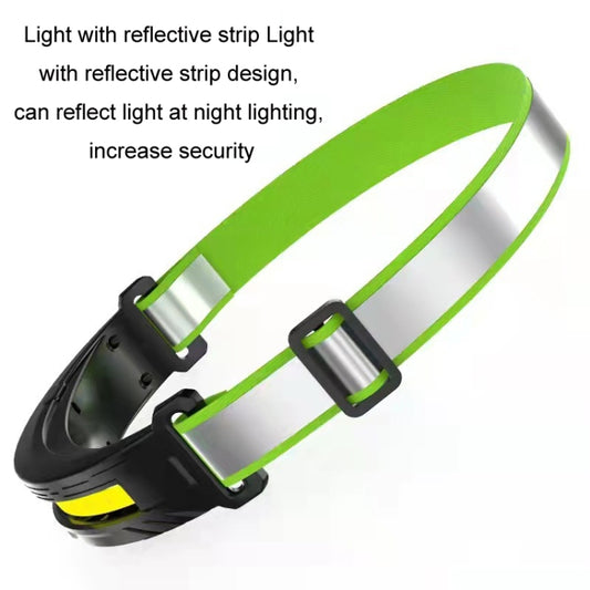 Portable Outdoor Camping Strong Light Rechargeable Warning Headlamp, COB No Induction, COB Induction, LED Induction