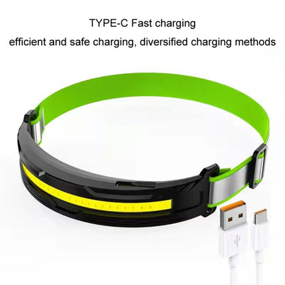 Portable Outdoor Camping Strong Light Rechargeable Warning Headlamp, COB No Induction, COB Induction, LED Induction