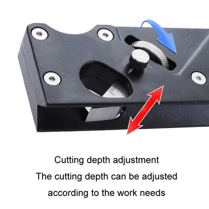 Woodworking Multi-Angle Chamfering Adjustable Depth Hand Planer, Black Planer, Red Planer, Black + 6 Blades, Red + 6 Blades