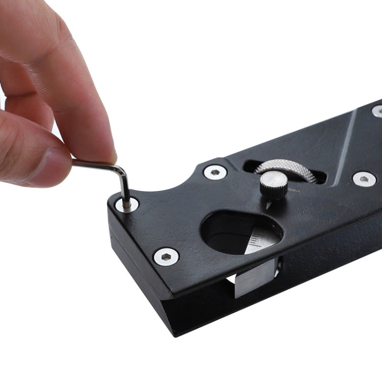 Woodworking Multi-Angle Chamfering Adjustable Depth Hand Planer, Black Planer, Red Planer, Black + 6 Blades, Red + 6 Blades