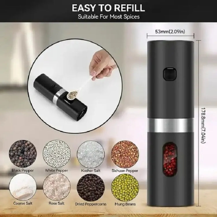 Electric Automatic Salt And Pepper Grinder Set With Charging Base, D2 KYMQ-7C, J2  KYMQ-15C, K2 KYMQ-17C