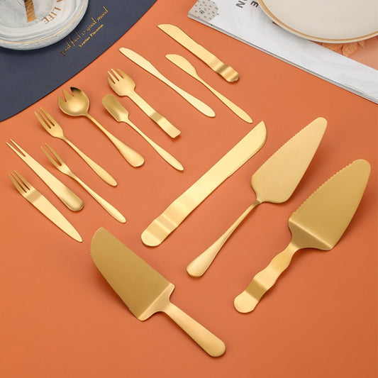 Stainless Steel Cake Moon Cake Knife Fork Dessert Cake Baking Tools