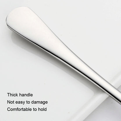304 Stainless Steel Long Handle Thickened Round Spoon Coffee Ice Drink Mixing Spoon, Stainless Steel Color, Titanium Gold, Rose Gold, Titanium Black