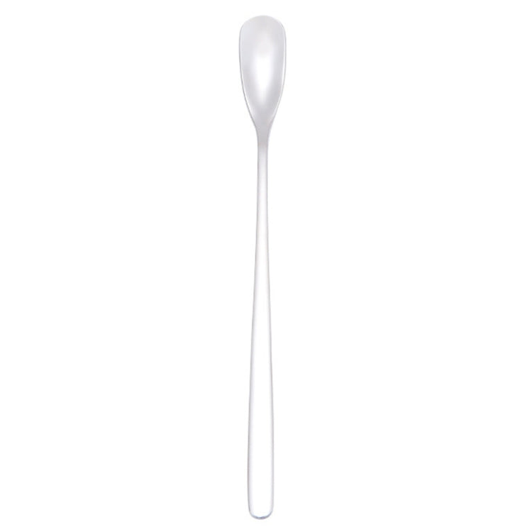 15cm 304 Stainless Steel Spoon Coffee Square Head Spoon Long Handle Mixing Spoon, Stainless Steel Color, Titanium Gold, Rose Gold, Titanium Black, Blue, Purple