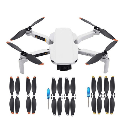 ملحقات شفرات المروحة لطائرة DJI Mavic Mini 4726F بدون طيار، زوجان من الحافة البرتقالية، 4 أزواج من الحافة البرتقالية، زوجان من الحافة الفضية، 4 أزواج من الحافة الفضية، زوجان من الحافة الذهبية، 4 أزواج من الحافة الذهبية