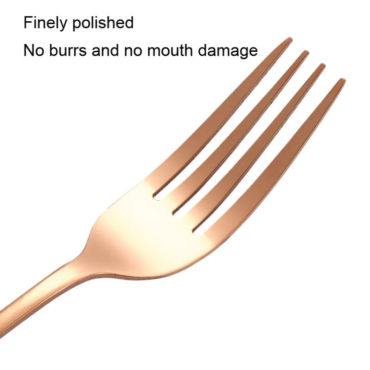16pcs/set Carton Boxed Gold-Plated Stainless Steel Knife and Fork Set Western Cutlery, Stainless Steel Color, Gold, Rose Gold, Colorful, Black