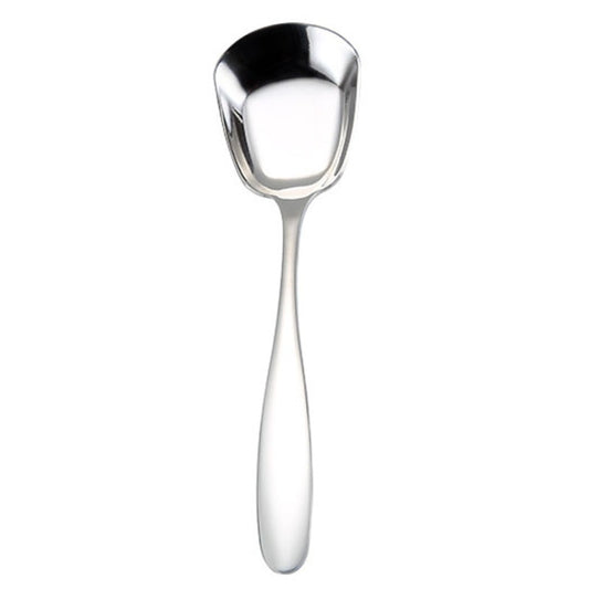 Small 304 Stainless Steel Spoon Glossy Thickened Flat Head Flat Bottom Serving Spoon, Stainless Steel Color, Titanium Gold, Rose Gold, Colorful, Black, Blue