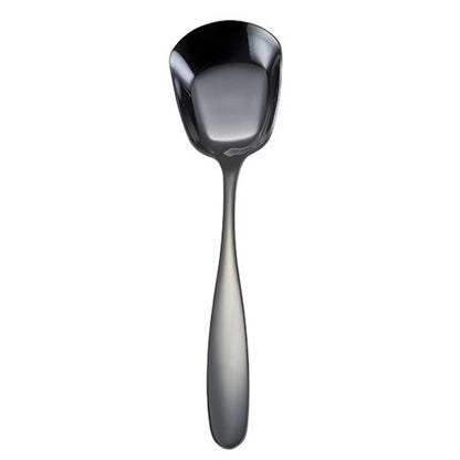Small 304 Stainless Steel Spoon Glossy Thickened Flat Head Flat Bottom Serving Spoon, Stainless Steel Color, Titanium Gold, Rose Gold, Colorful, Black, Blue