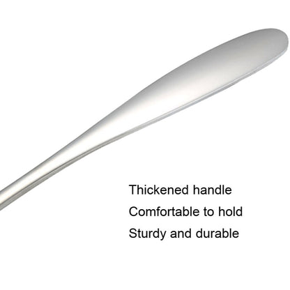 Small 304 Stainless Steel Spoon Glossy Thickened Flat Head Flat Bottom Serving Spoon, Stainless Steel Color, Titanium Gold, Rose Gold, Colorful, Black, Blue