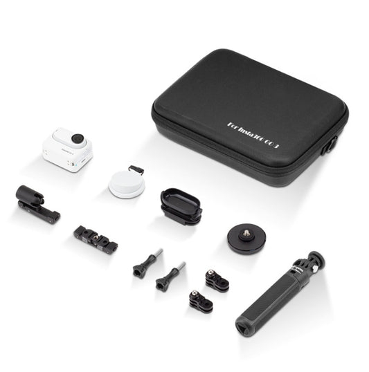 حقيبة تخزين XFJI محمولة وحقيبة سفر وحقيبة حمل كاملة لكاميرا Insta360 GO 3