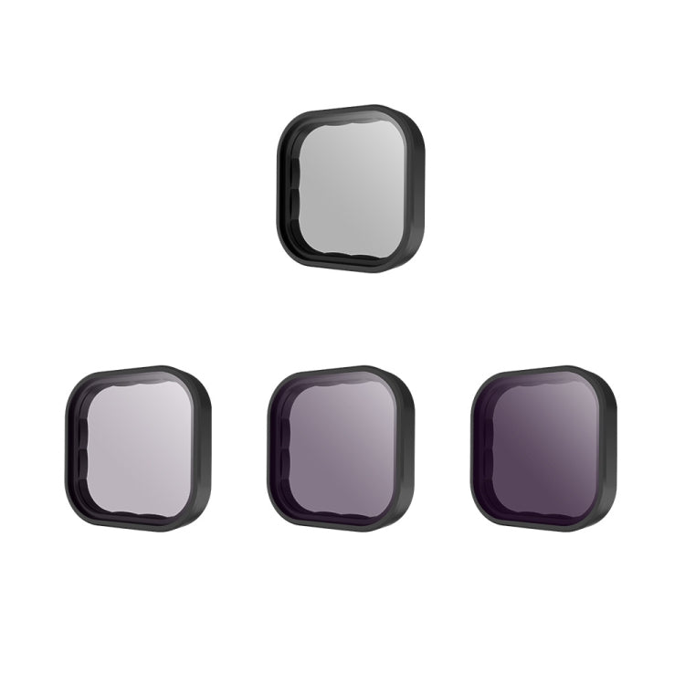 For GoPro Hero11 Black / HERO10 Black / HERO9 Black TELESIN Lens Filter, CPL, ND8/16/32, ND8/16/32+CPL
