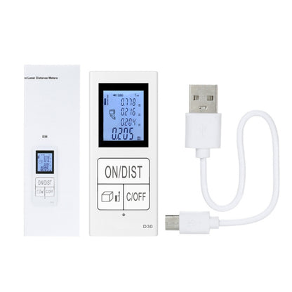 30m Mini Handheld Rechargeable Infrared Electronic Range Finder