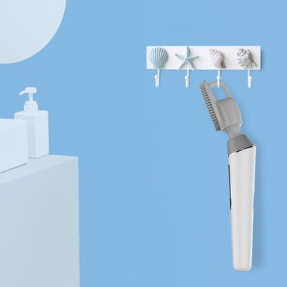 Electric Bath Brush Silicone Vibration Long-handled Back Spa Shower
