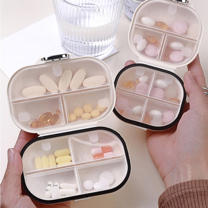 One Week Outdoor Travel Portable Medicine Dispensing Box Mini Airtight Box, Small, Large